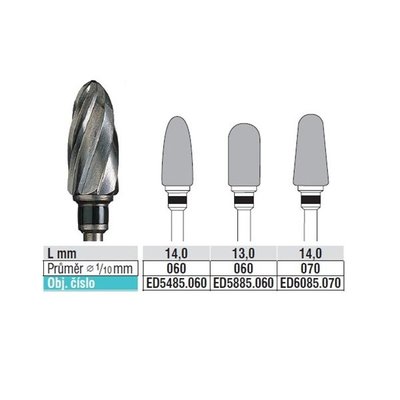 Fréza tvrdokovová 5485.060