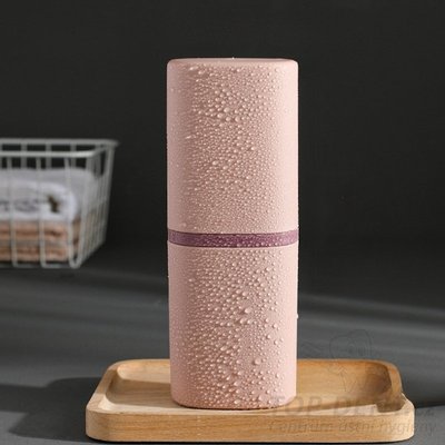 Cestovní pouzdro na zubní kartáček a pastu (růžové), 1 ks