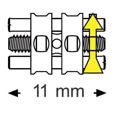 Šroub střední 11 mm 10 ks