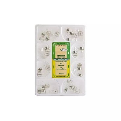 Kształtki matrycowe samozaciskowe przezroczyste No 1.096 32szt