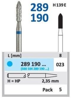 HORICO tvrdokovová fréza - torpédo 2,3 mm