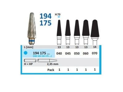 Tvrdokovová fréza - kónus zakulacený, 194175, průměr 6mm