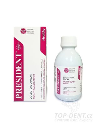 PresiDENT Healthy antibakteriální ústní voda (CHX 0,20%), 200ml