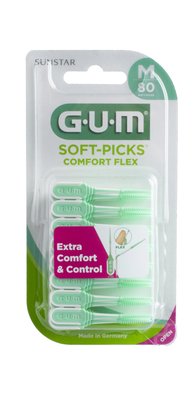 GUM Soft Picks Comfort Flex Medium mezizubní kartáček 80 ks