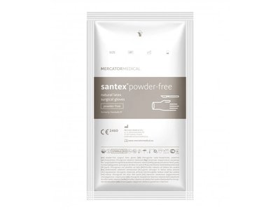 HANDSAFE/SANTEX POWDERED-FREE – Operační nepudrované latexové rukavice tělové sterilní