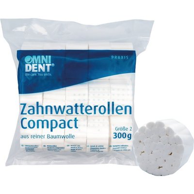 OMNIDENT Vatové Válečky Compact S2 Ø10mm 300g