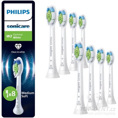 Philips Sonicare W2 Optimal White Standard HX6068/87, 8ks