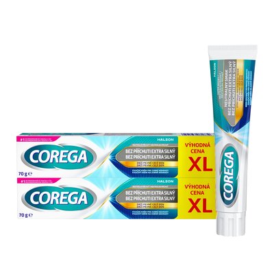 Corega Extra Strong Neutral fixační krém 2x70 g