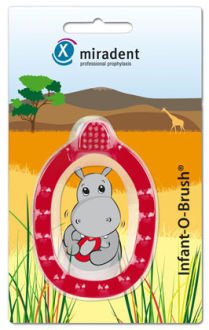 Infant-O-Brush - výukový zubní kartáček, červený