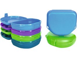 Schienen/Retainerboxen - Packung 144 Stück tief, neonlila