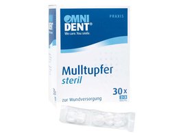 Omni Mulltupfer steril - Packung 30 Stück Erbse