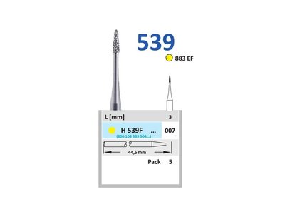 Diamantový brousek - plamínek Ø 0,7mm, zrnitost extra jemná