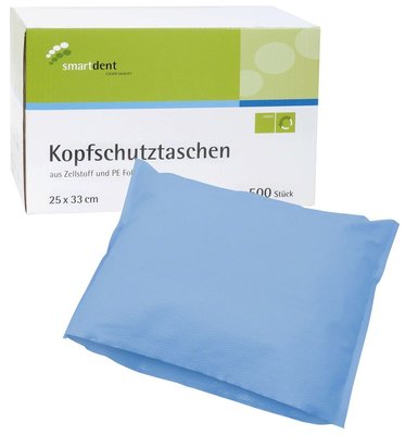 Ochranné návleky na opěrku hlavy Smart, 25x33cm 500ks modré (201132)