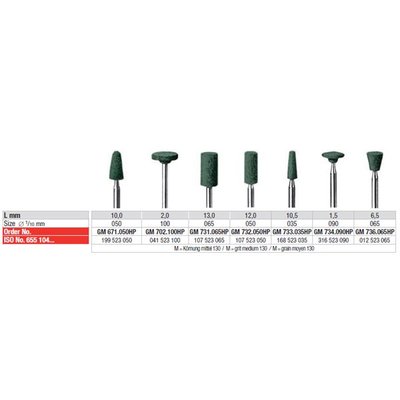 Keramický kámen HP zelený M732 12 ks