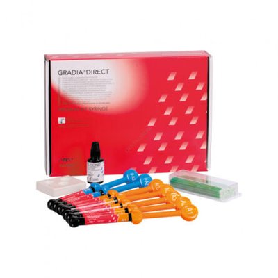 GC Gradia Direct - zestaw 7x4g + 1op C-Pilot VDW