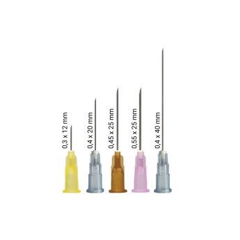 HS-injekční jehly Luerlock šedé 27G 0,4 x 40 mm 100 ks QQ