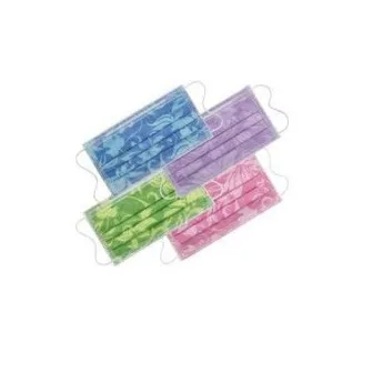 MONOART ústenky s gumičkou FLORAL lila 50 ks