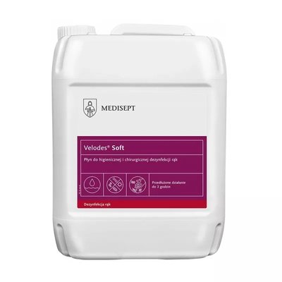 Velodes Soft płyn do higienicznej i chirurgicznej dezynfekcji rąk 5L