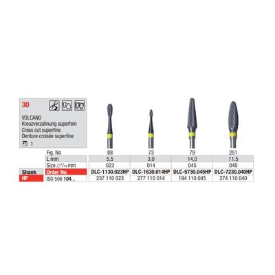 Fréza tvrdokovová Volcano 1630.014