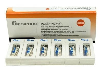 RECIPROC - papírové čepy, černé R40