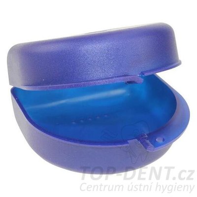 PURE krabička na rovnátka / náhrady (tmavě modrá), 1ks