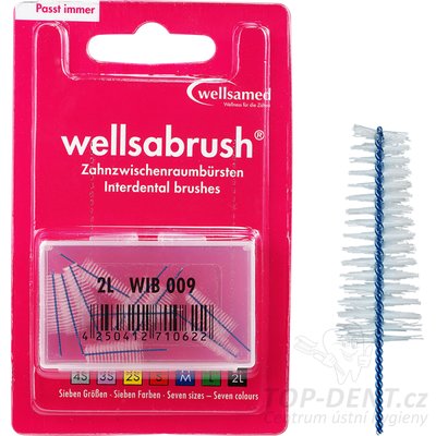 Wellsabrush 2L mezizubní kartáčky 1,3mm, 10ks