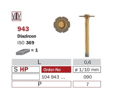 Diaswiss 943, 1 ks/balení - 090 mm