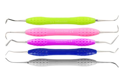 Narzędzia z rączką silikonową do odbudowy zębów