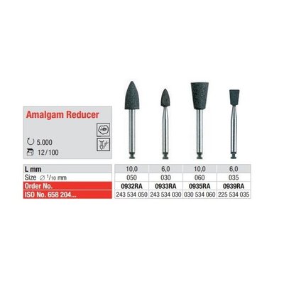 Leštící guma Amalgam red. RA 0932 12 ks