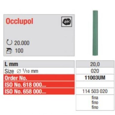 Occlupol 100 ks 11003 zelený