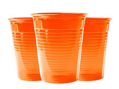 Kelímky, oranžové, 3000ks 180ml