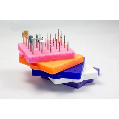 BurButler 10 – Autoklávovatelný stojánek z lékařského silikonu - Bílá