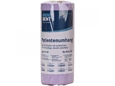 OMNI Jednorázová zástěra pacienta, lila, 80ks