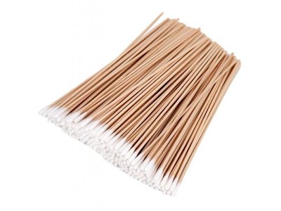Vatová tyčinka / štětička s malou hlavičkou - 15 cm - nesterilní, 100 KS
