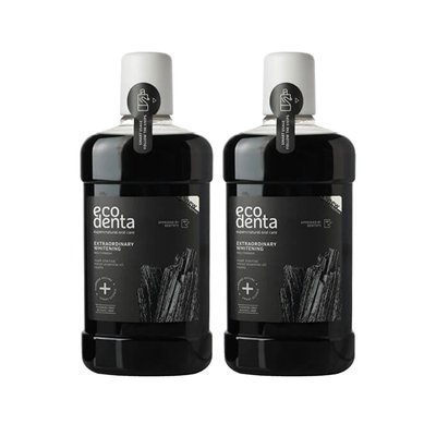 Ecodenta Extraordinary Whitening ústní voda 2×500 ml