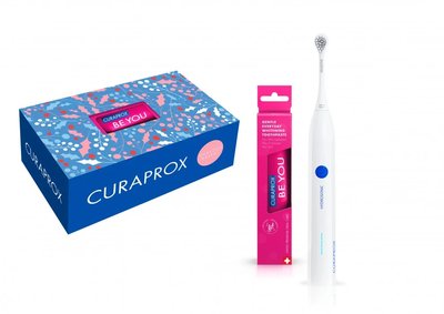 Curaprox Hydrosonic Easy sonický kartáček + zubní pasta Be You Red 60 ml