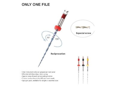 Only One File blue - reciprokační systém, 21mm, R40, 6ks