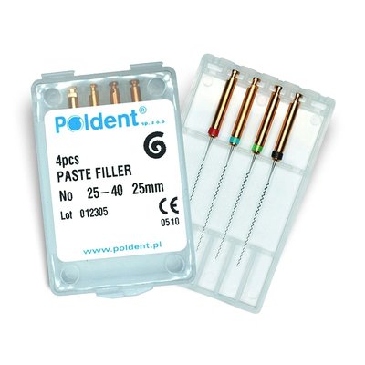 Lentule Poldent, pilník s pružinou, 25 mm, 4 ks - 25/40