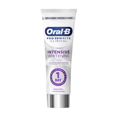 Oral-B Pro 3Dwhite Clinical Intensive Whitening Radiant White zubní pasta 75 ml