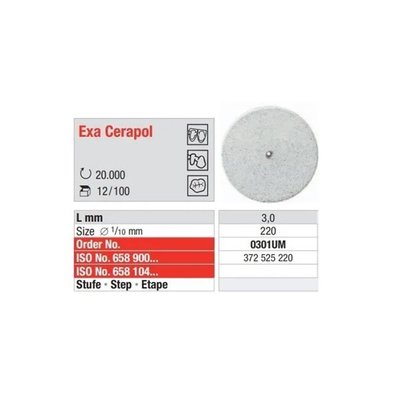 Leštící guma Exa Cerapol nem. 0301 12 ks
