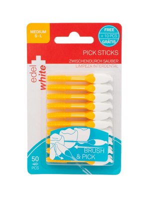 Edel+White Pick Sticks mezizubní kartáčky Medium 50 ks