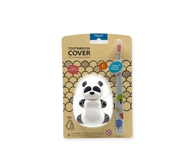 FLIPPER set Panda, kryt a zubní kartáček