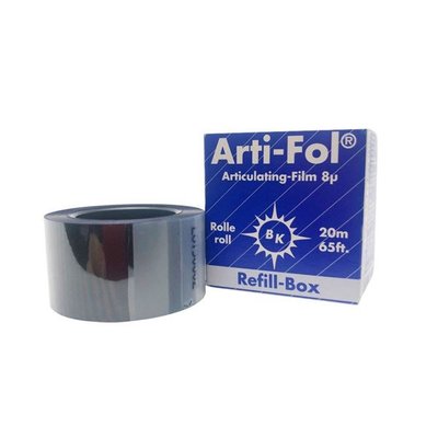 Artikulační fólie P 2-str.modrá BK1027 ref.22mm/20m 8µ