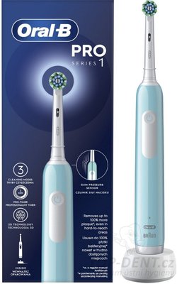 Oral-B PRO Series 1 Cross Action elektrický zubní kartáček Caribbean Blue