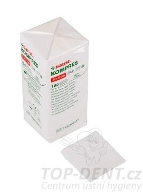 Batist Kompres gázové kompresy 5x5 cm (nesterilní), 100ks