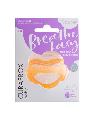 Curaprox Breath Easy dudlík 18-36 měsíců, ORANŽOVÝ
