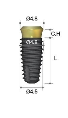 MEGAGEN AO OneStage Regular Thread ø4.5 - L=13.0, C=1.8