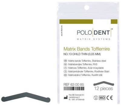 Matrix Bands Tofflemire No. 13 Child Thin 0,05 mm