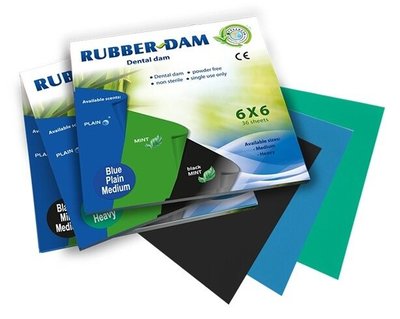 Rubber-Dam Medium Mint - zelený, 36ks
