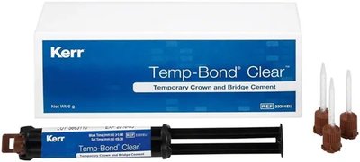 Tempbond Clear Automix 7 g + 10ks mích. kanyly hnědé